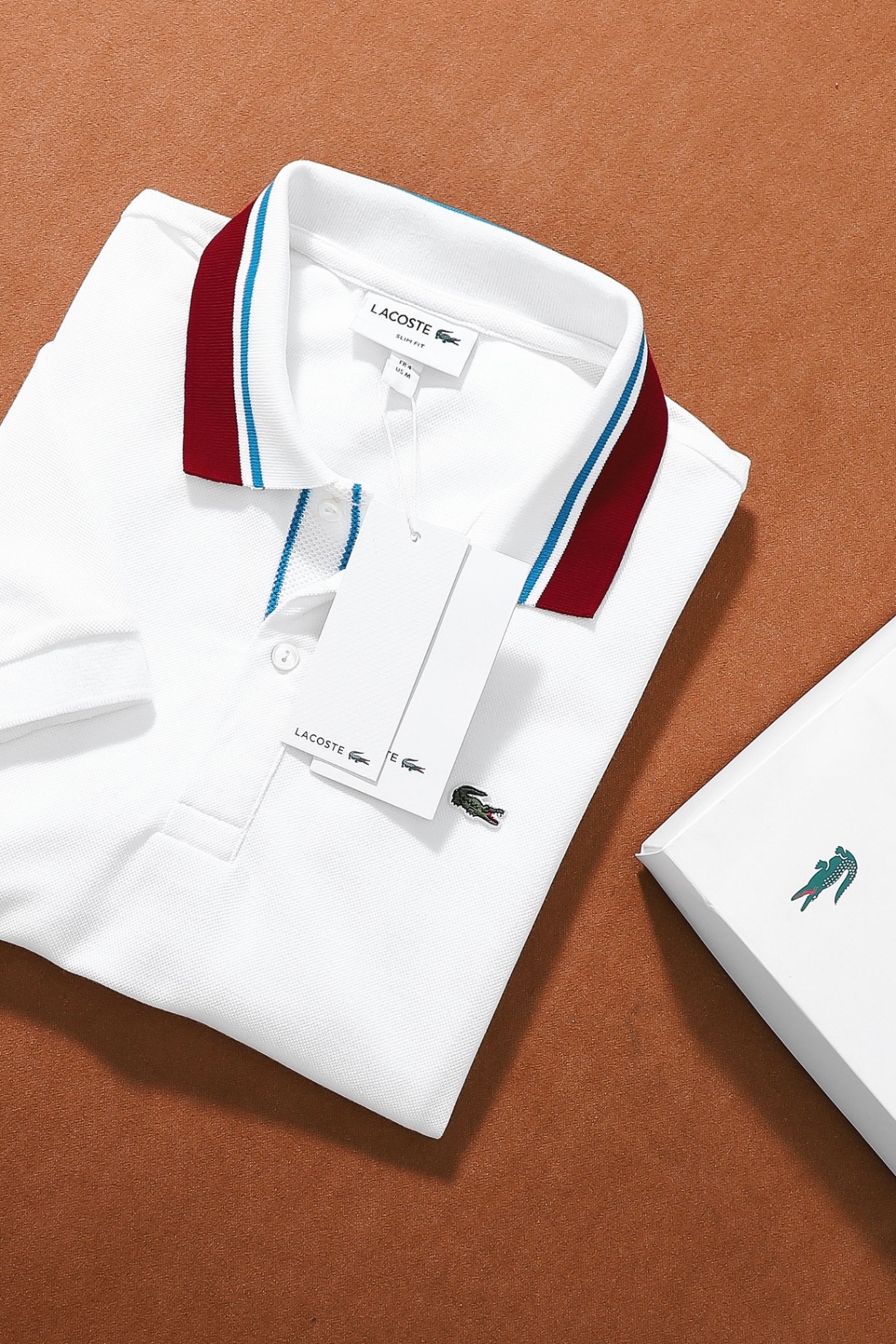 Áo polo nam LCSTE phối viền 190-Trắng
