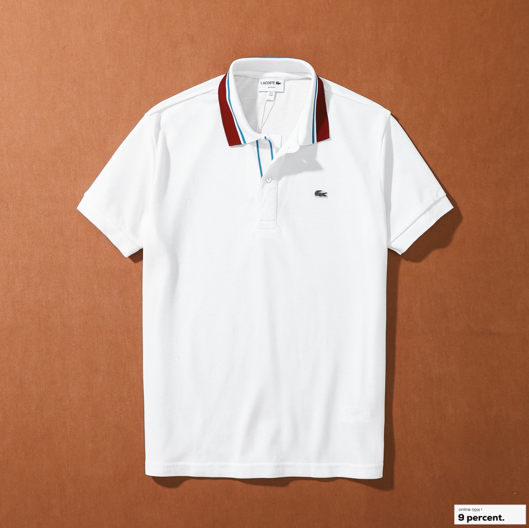 Áo polo nam LCSTE phối viền 190-Trắng