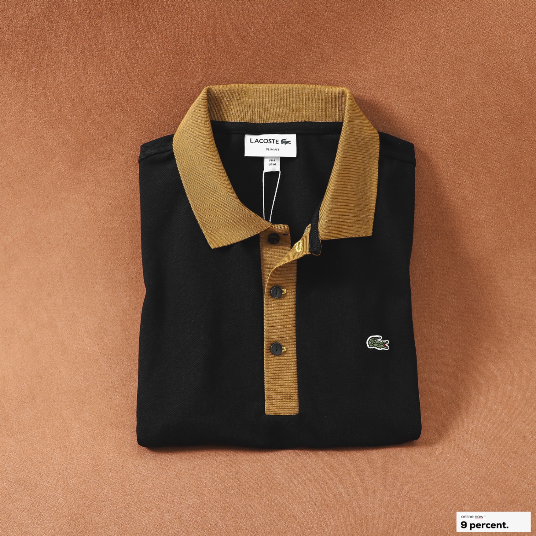 Áo polo nam LCSTE phối viền 179-Đen