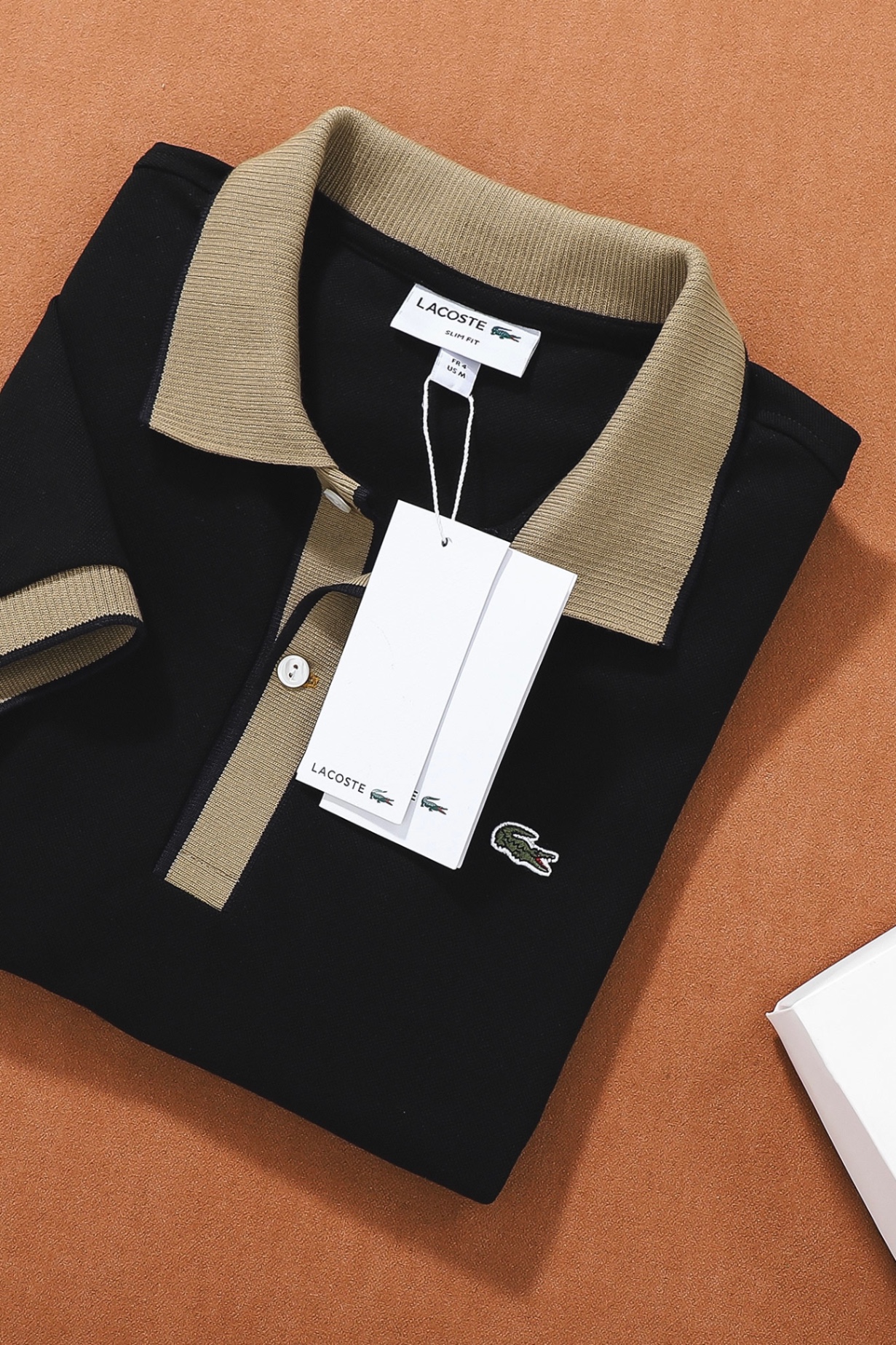 Áo polo nam LCSTE phối viền 189-Đen