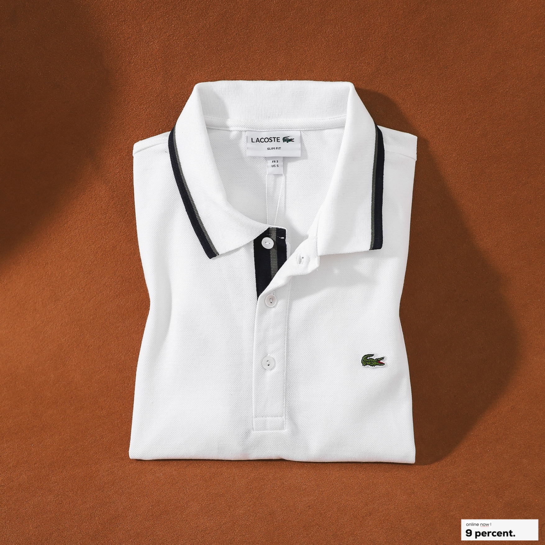 Áo polo nam LCSTE phối viền 192-Trắng