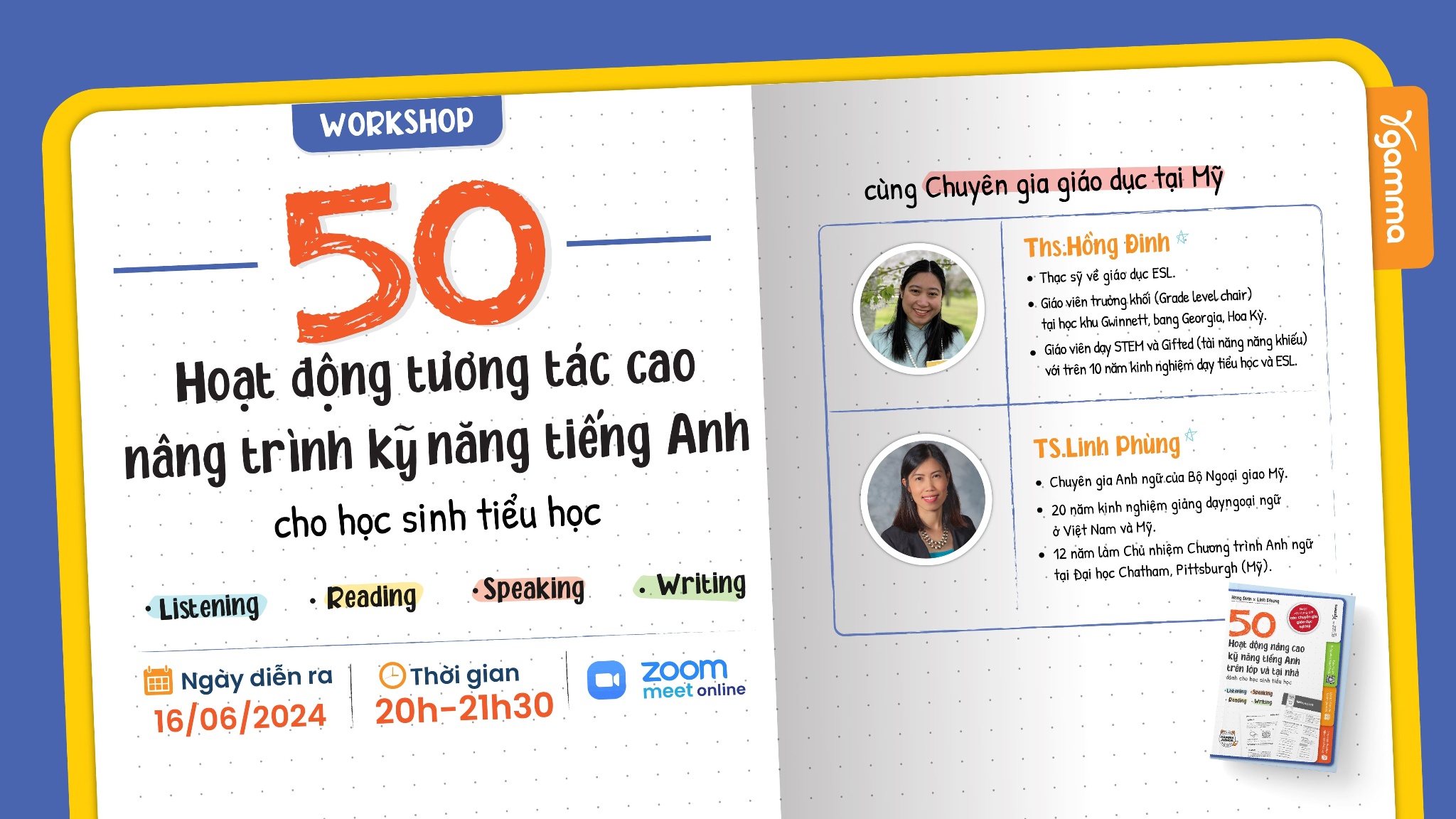 Recap webinar 50 hoạt động tương tác cao - Nâng trình kỹ năng tiếng Anh cho học sinh tiểu học