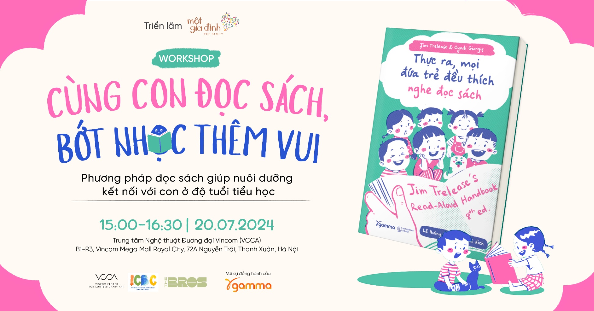 Workshop 'Cùng con đọc sách, bớt nhọc thêm vui' - Kết nối gia đình qua từng trang sách