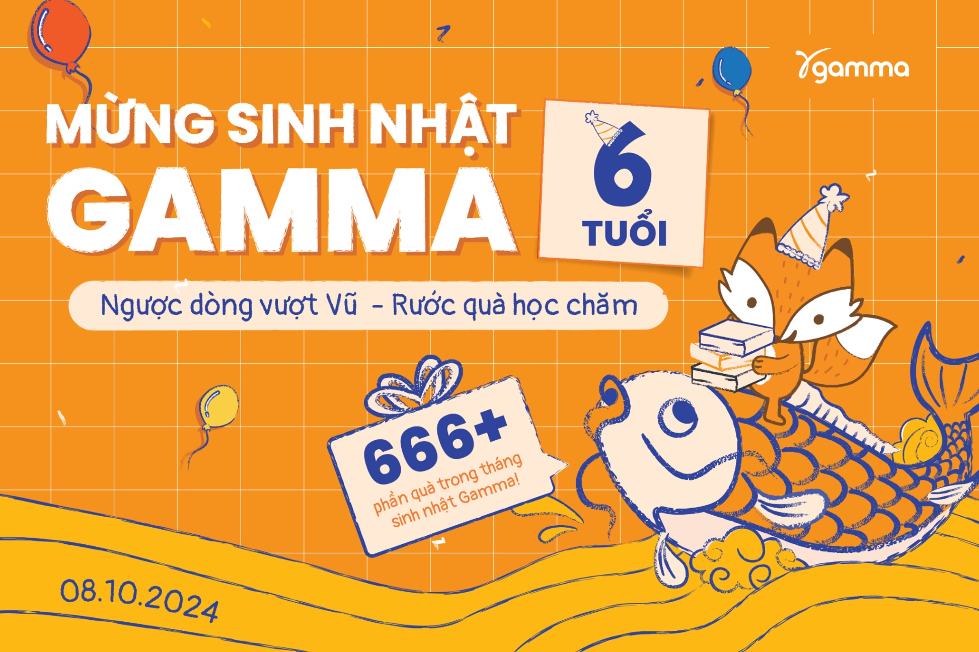 MỪNG SINH NHẬT GAMMA BOOKS TRÒN 6 TUỔI – NGƯỢC DÒNG VƯỢT VŨ, RƯỚC QUÀ HỌC CHĂM