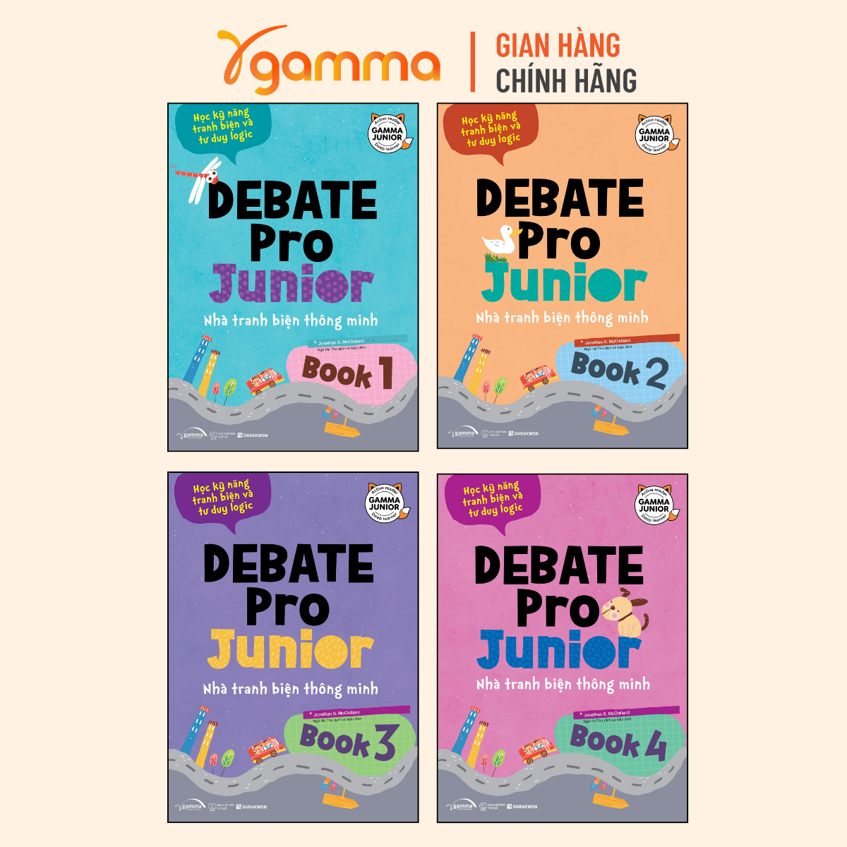 Combo 4 Cuốn Debate Pro Junior - Vol 1 & 2 & 3 & 4