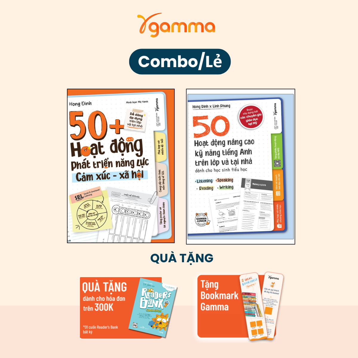 Combo 50 Hoạt Động Nâng Cao Kỹ Năng Tiếng Anh & 50+ Hoạt Động Phát Triển Năng Lực Cảm Xúc – Xã Hội