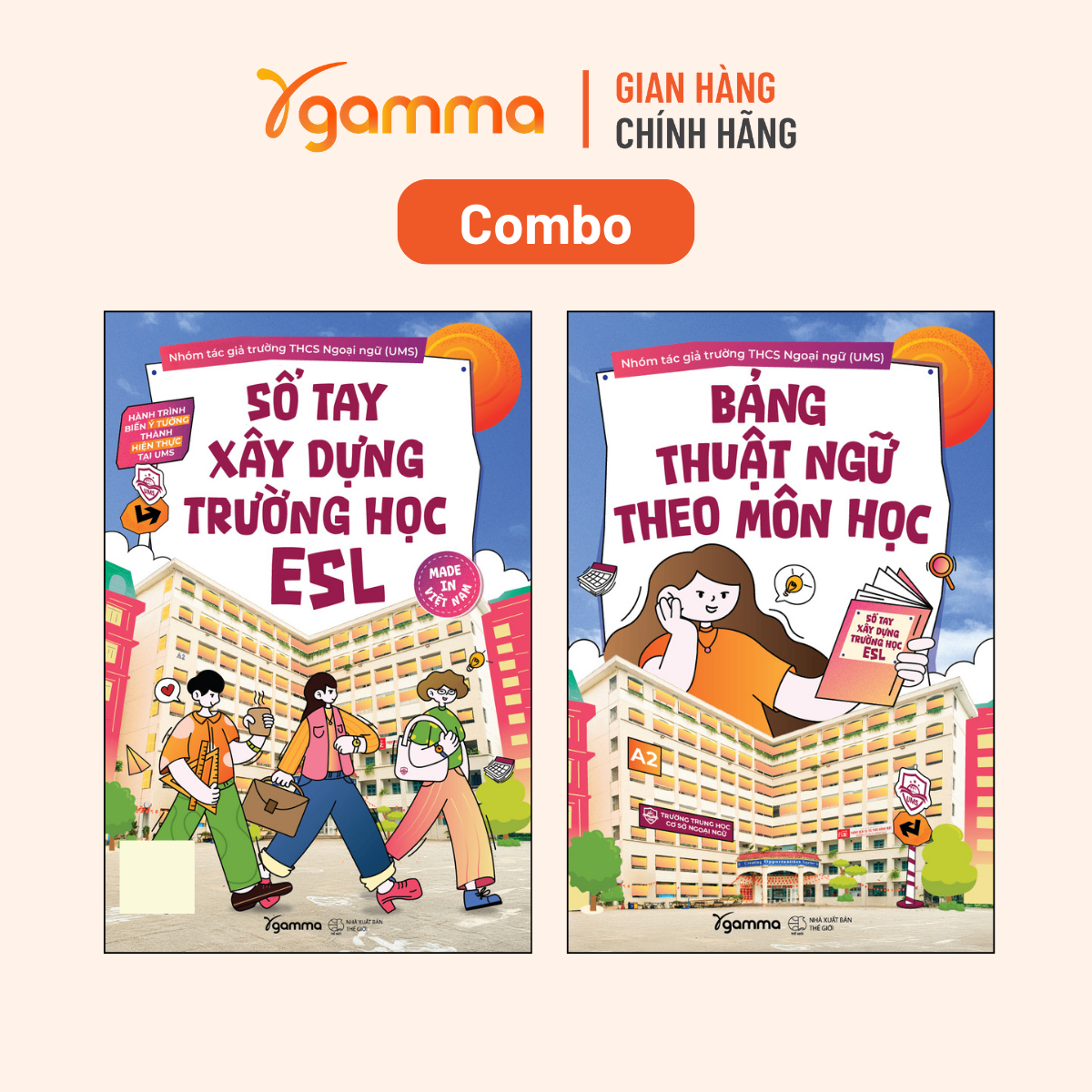 Combo Sổ Tay Xây Dựng Trường Học ESL & Bảng Thuật Ngữ Theo Môn Học