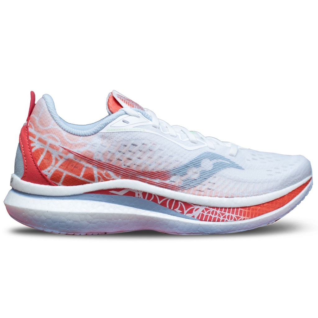 SAUCONY ENDORPHIN SPEED 2 - WHITE/CORAL