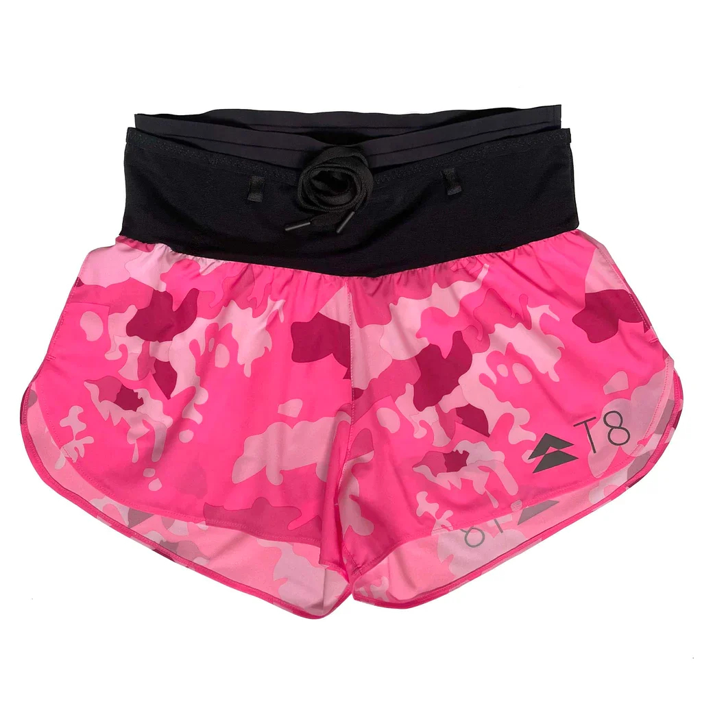 QUẦN CHẠY BỘ T8 NỮ CAMO PINK