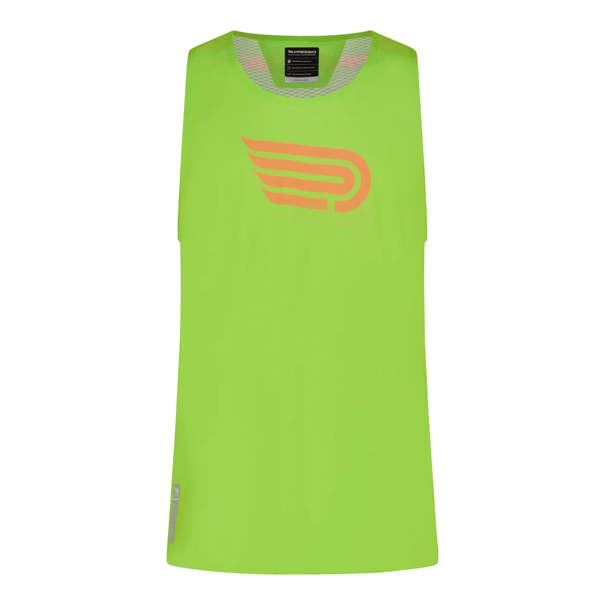 ÁO PRESSIO ELITE SINGLET LIME ORANGE NAM