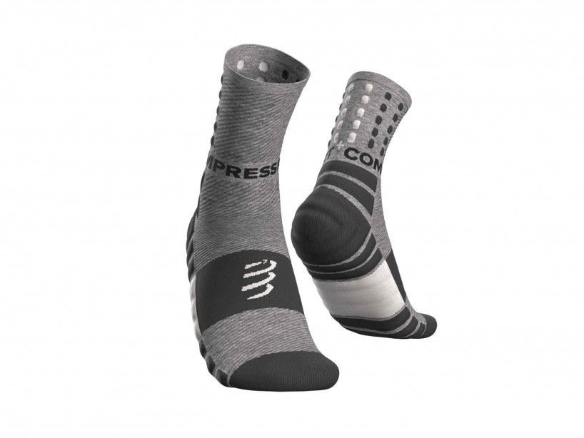 TẤT COMPRESSPORT SHOCK ABSORB SOCKS - GREY MELANGE