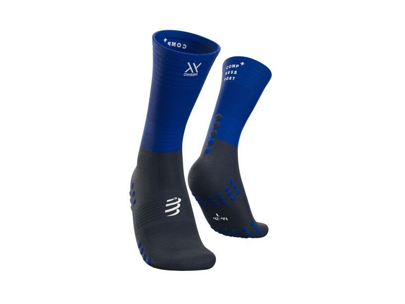 TẤT COMPRESSPORT MID COMPRESSION - BLUE LOLITE