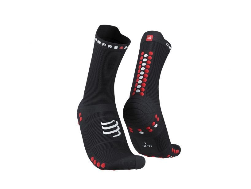 TẤT COMPRESSPORT PRO RACING SOCKS V4.0 RUNHIGH - BLACK/RED