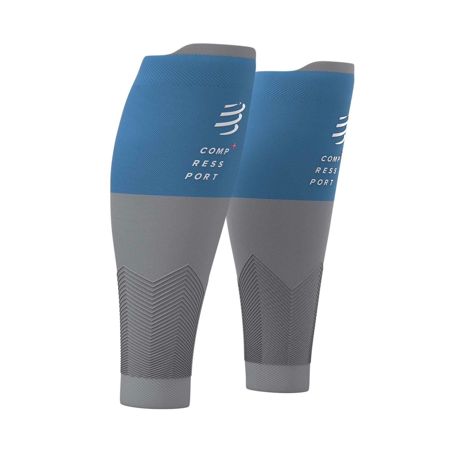 BÓ CALF COMPRESSPORT R2V2 - PACIFIC BLU/ ALLOY