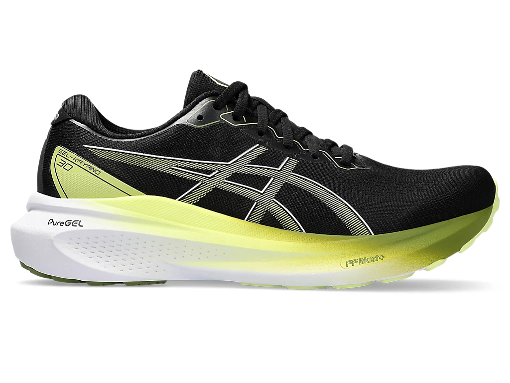 ASICS GEL KAYANO 30 - BLACK/GLOW YELLOW