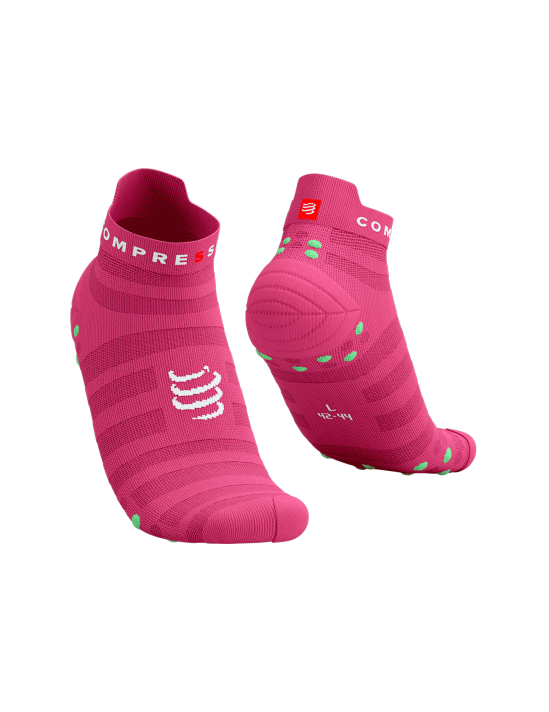 TẤT COMPRESSPORT PRO RACING SOCKS V4.0 ULTRALIGHT RUN LOW - HOT PINK