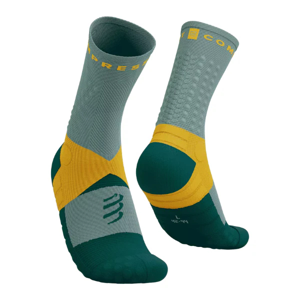 TẤT COMPRESSPORT ULTRA TRAIL SOCKS V2.0 - SLATE GREY/SAFFRON