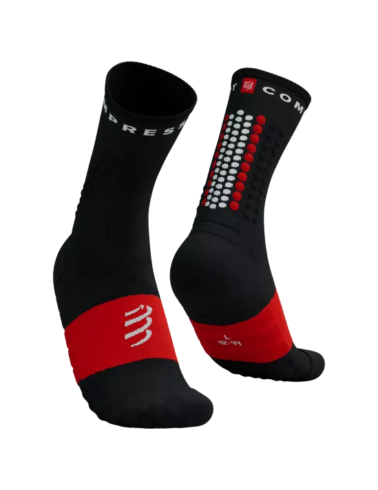 TẤT COMPRESSPORT ULTRA TRAIL SOCKS V2.0 - BLACK RED