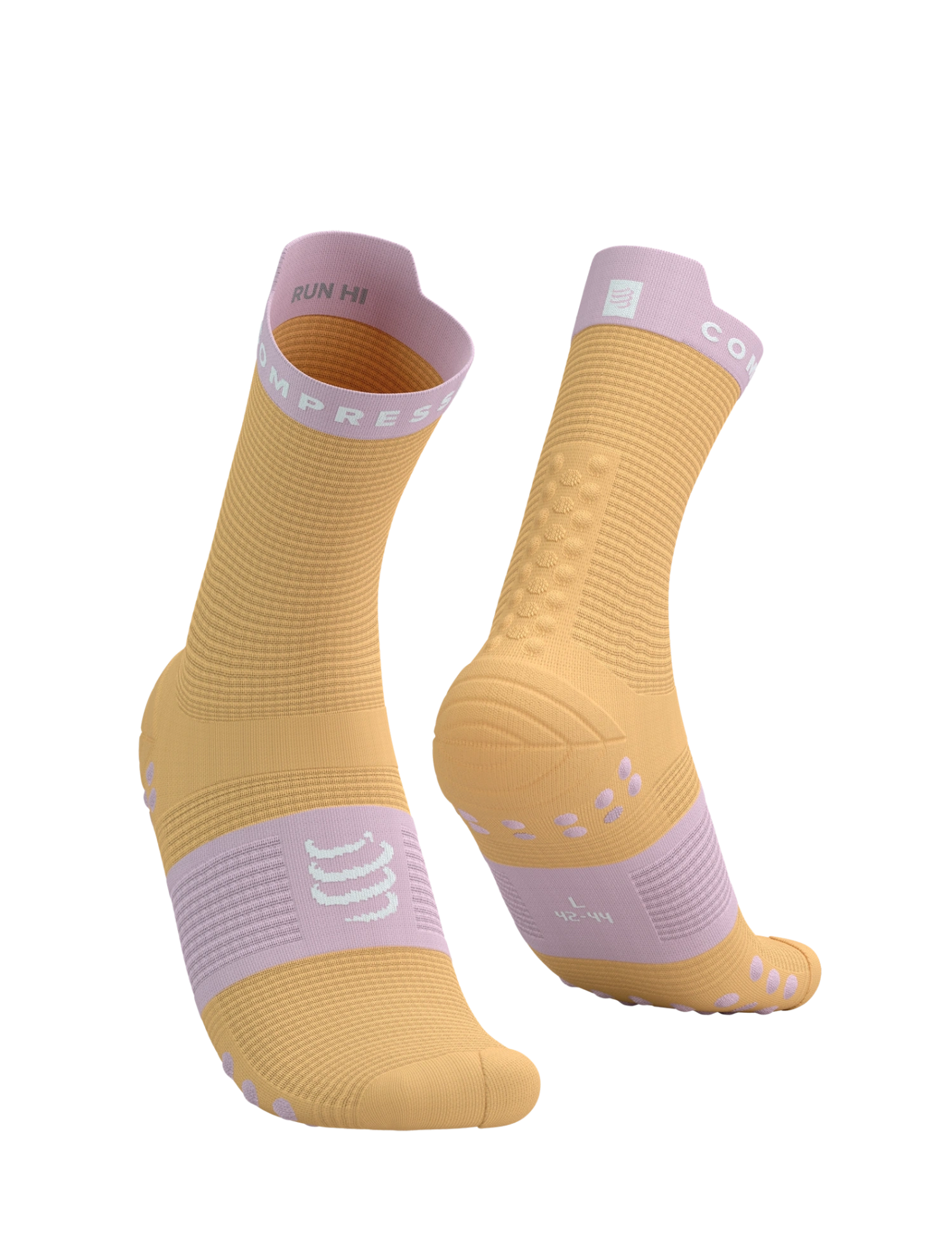 TẤT COMPRESSPORT PRO RACING SOCKS V4.0 RUNHIGH - BUFF ORANGE ROSEATE