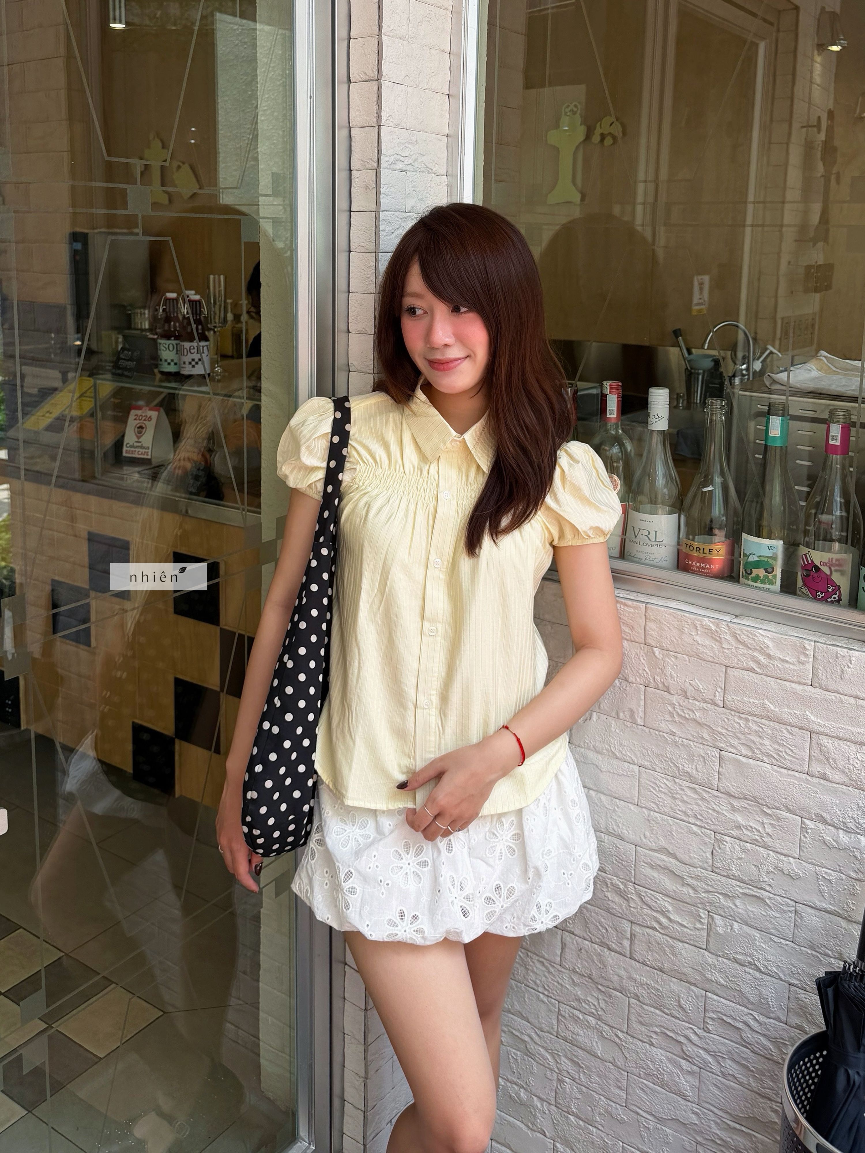 V320 IVORY BLOOM SKIRT