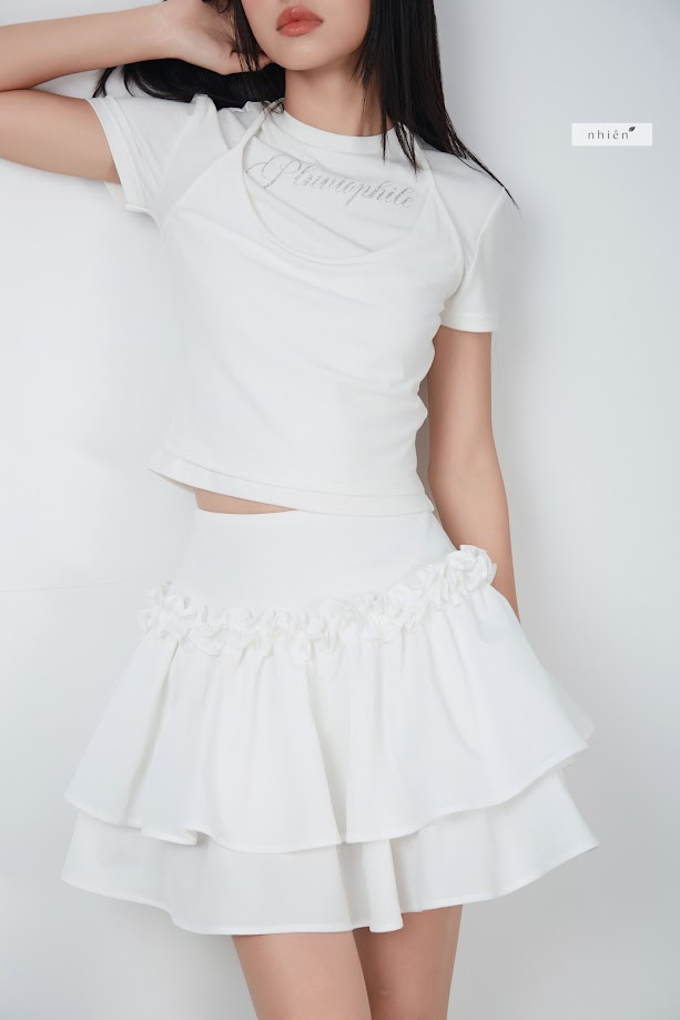 V330 VÁY RUFFLE LAYER