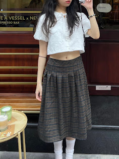 V355 VÁY CARO LỬNG