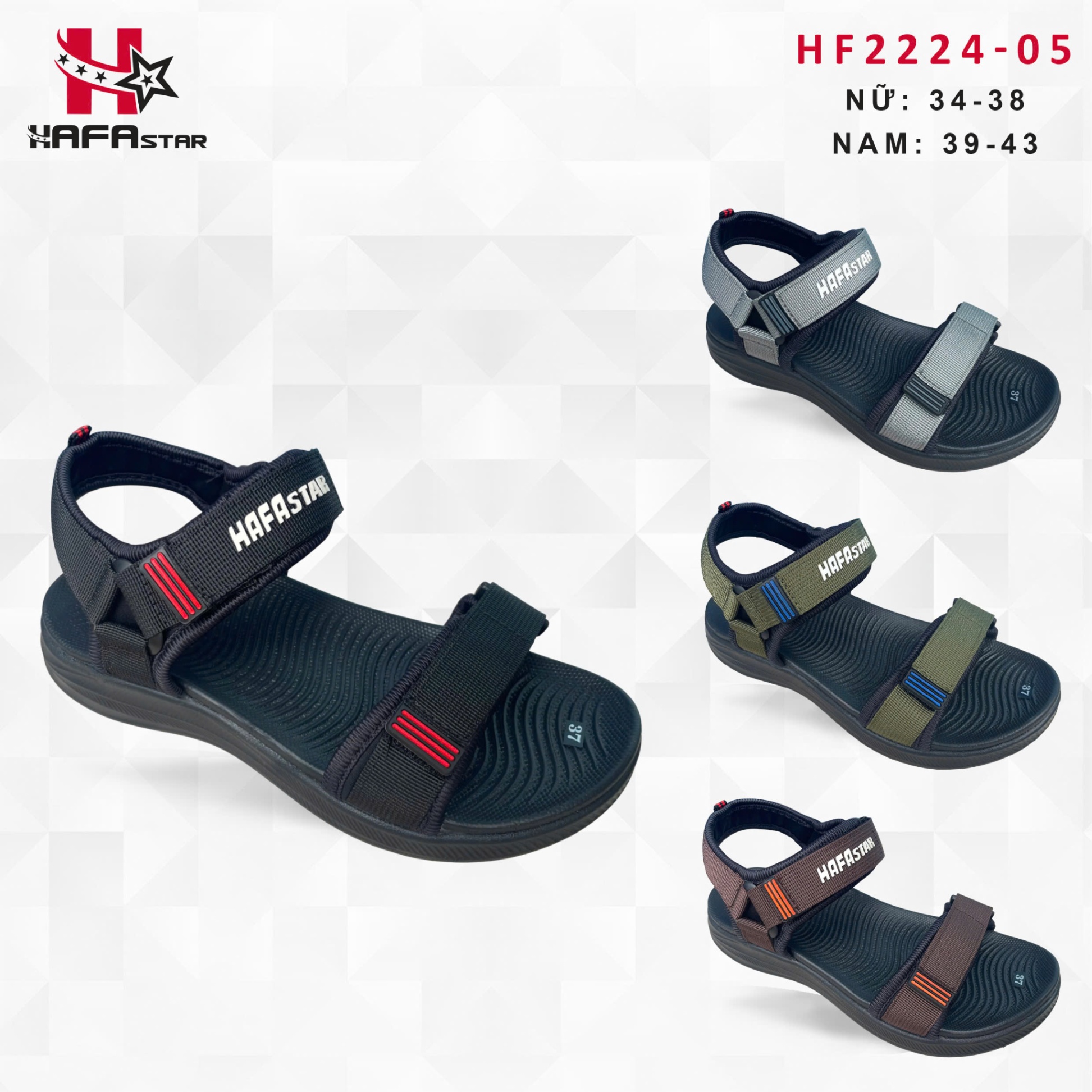 Sandals HF2224-05 (Nam/Nữ)