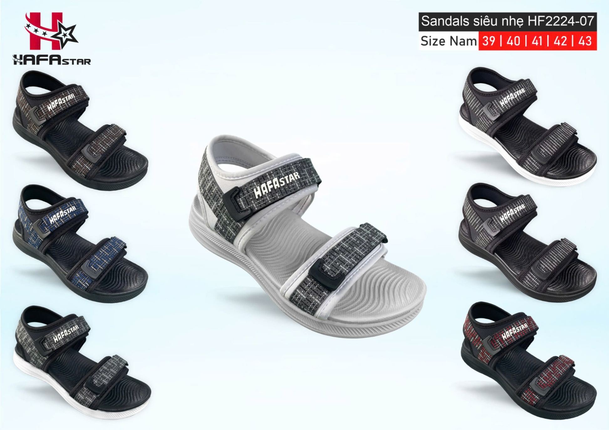 Sandals HF2224-07 (Nam/nữ/Đại)