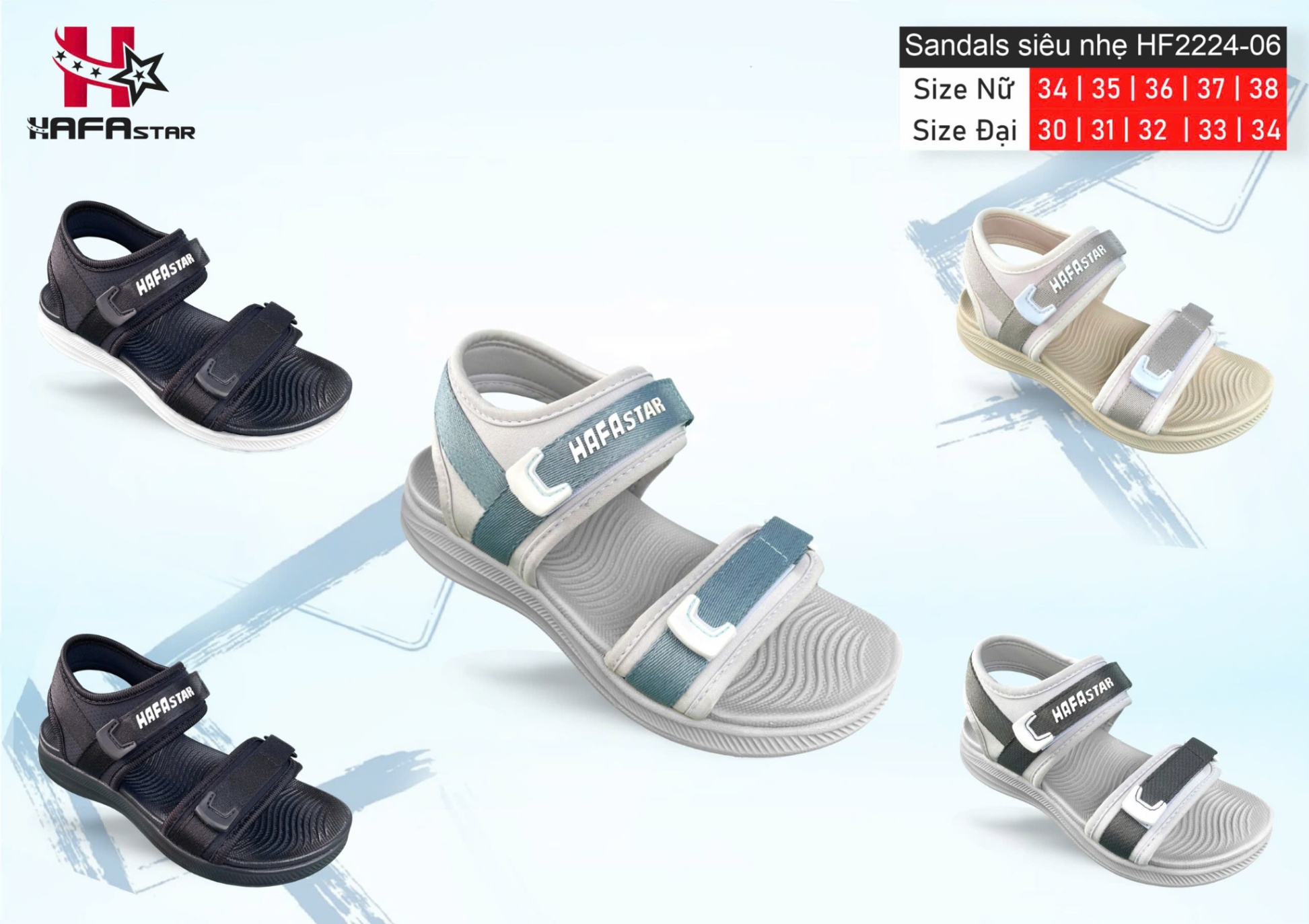 Sandals HF2224-06 (Nam/Nữ/Đại)