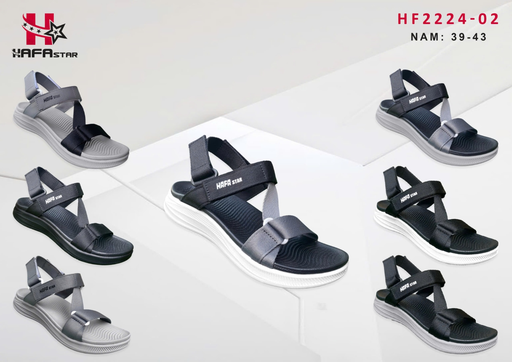Sandals HF2224-02 (Nam/Nữ)