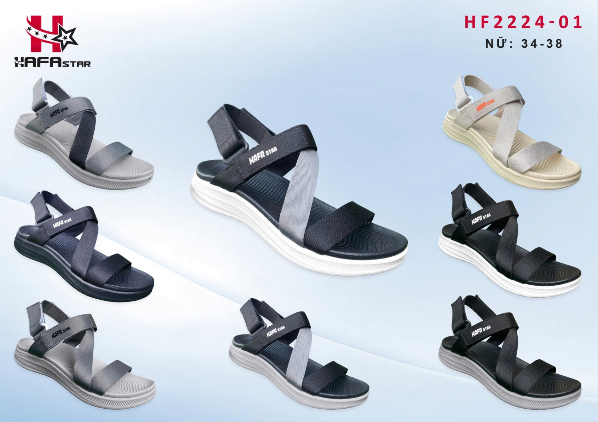sandals HF2224-01 (Nam/Nữ)