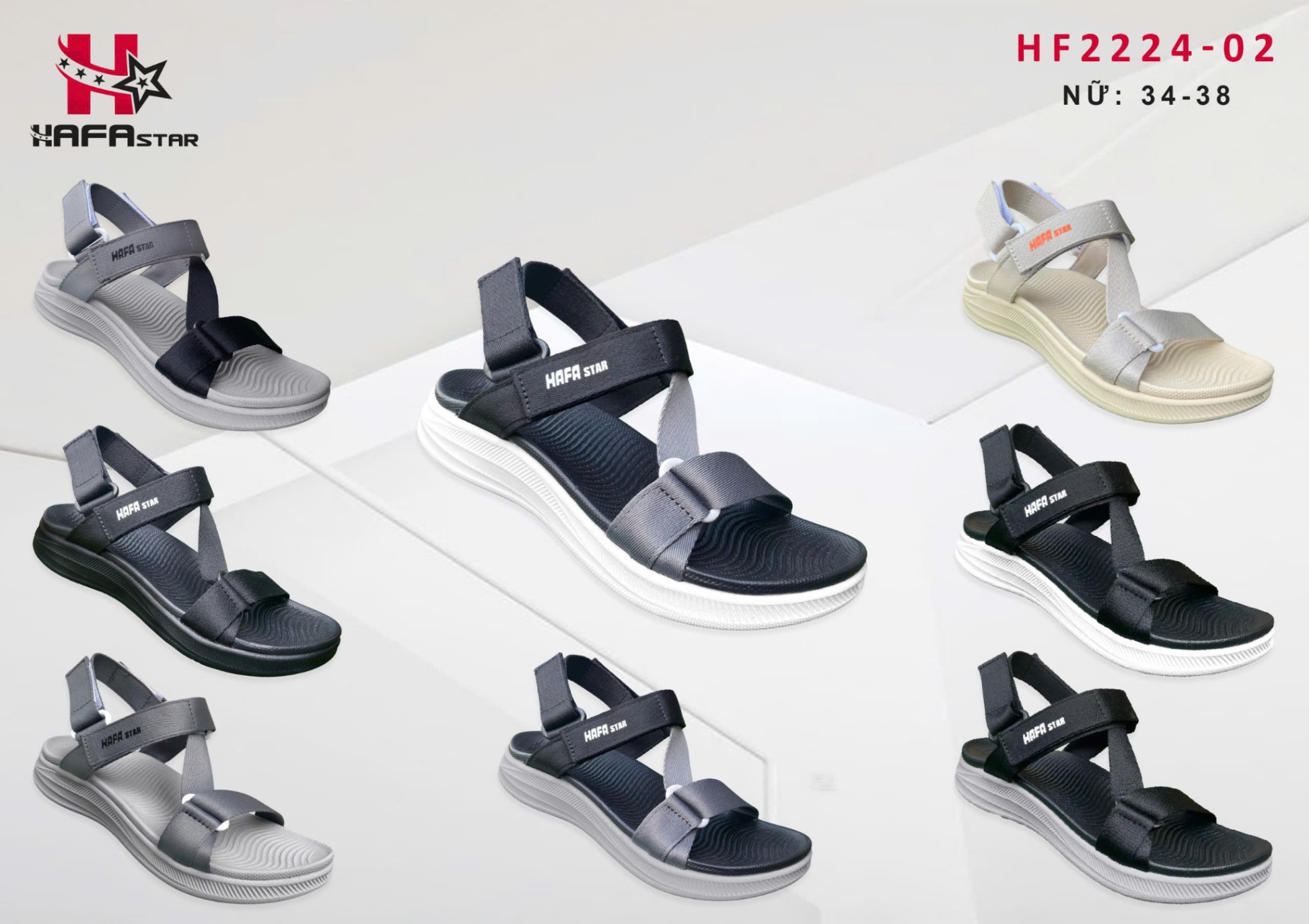 Sandals HF2224-02 (Nam/Nữ)