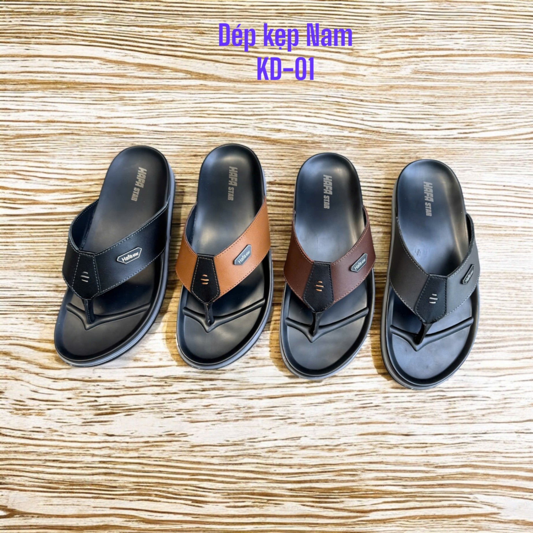Kẹp nam KD - 01 (da bò)