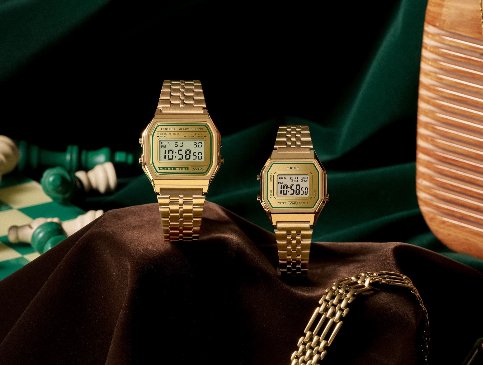 Đánh giá cặp đồng hồ Casio LA680WEGV-9A và A680WEGV-9A: Hoàn Hảo Cho Phong Cách Đôi Casio