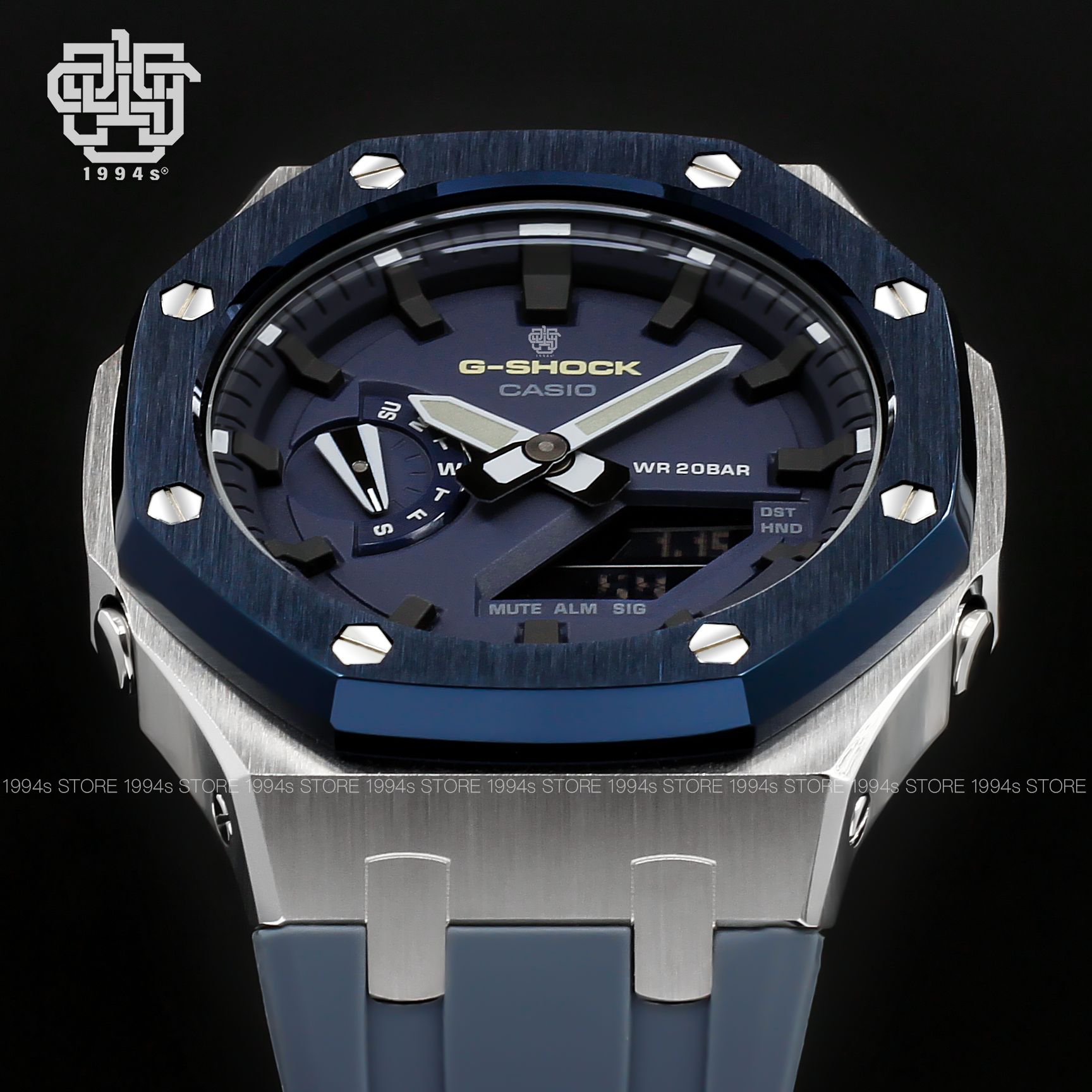 G-SHOCK GA-2110ET-2A CUSTOM AP SILVER BLUE x GRAY