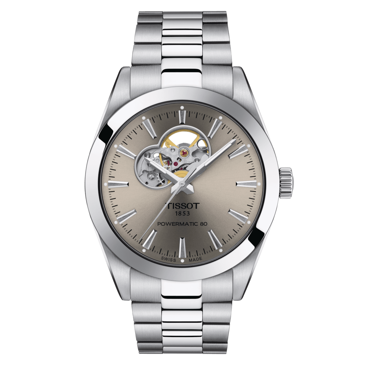 TISSOT Gentleman Powermatic 80 Open Heart T127.407.11.081.00