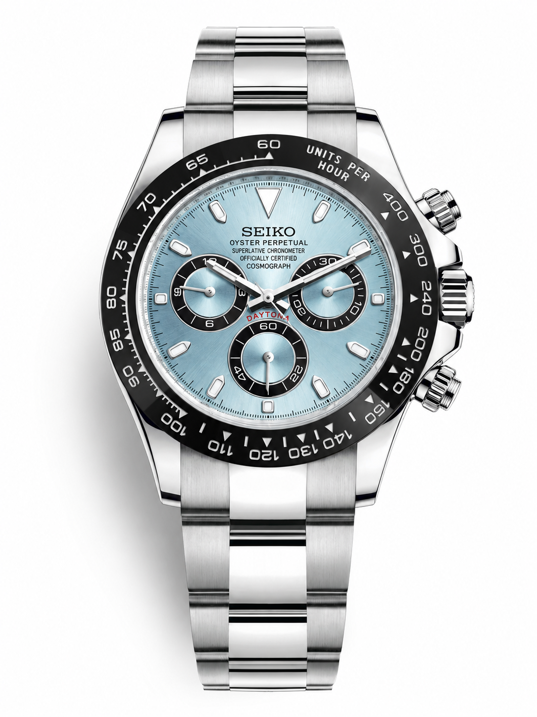 Seiko Mod - Daytona Ice Blue Racer Dial SKM-DAY-IBR