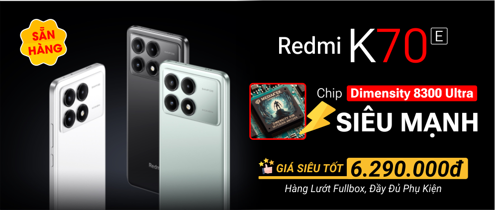 Redmi K70e - Cấu Hình Khủng Giá Siêu Rẻ