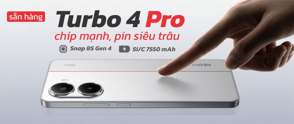 Turbo 4 Pro Pin Siêu Khủng