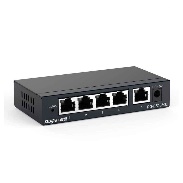 Thiết bị chuyển mạch Switch 5 cổng RUIJIE RG-ES105GD có đèn chỉ báo