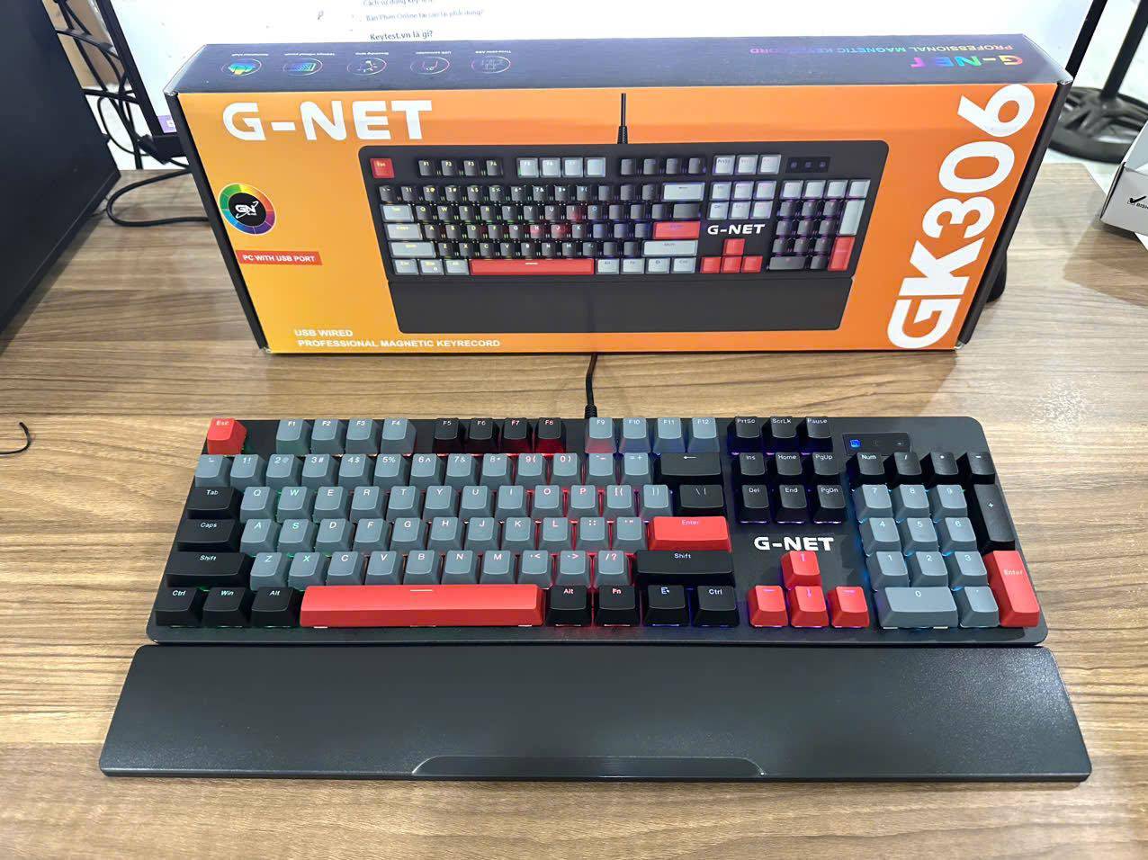 Gnet Bàn phím cơ quang NEW MODEL GNET GK306