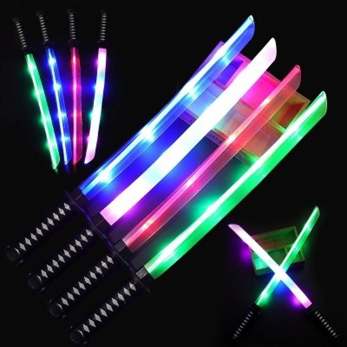 Đồ Chơi Kiếm Nhật Katana phát sáng dài 68cm, có vỏ + đèn+ âm thanh (kèm pin)