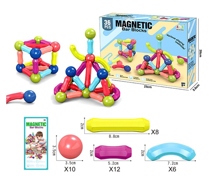 Hộp Ráp Nam Châm 36 Chi Tiết H02