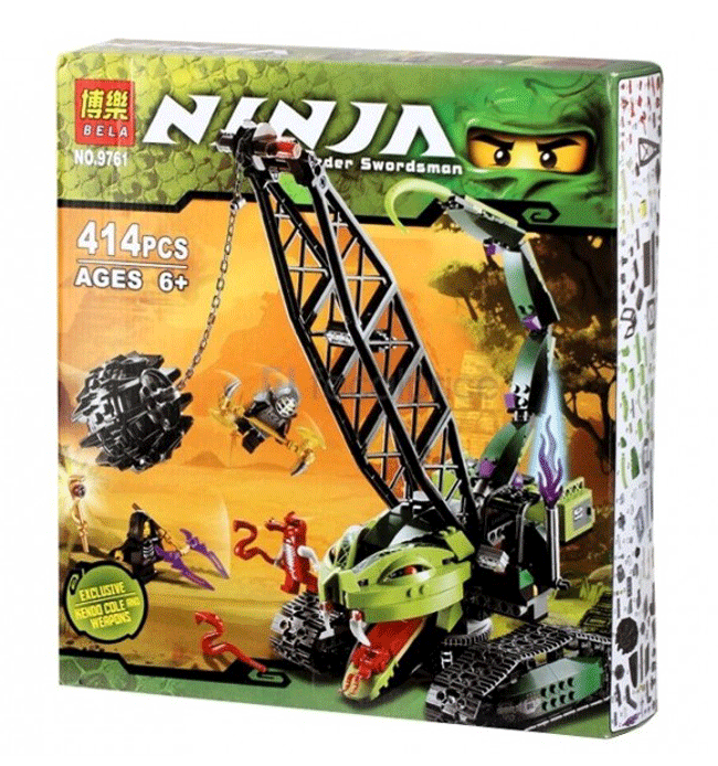 NINJAGO Lắp Ráp Xe Cẩu Rắn Xanh 9761