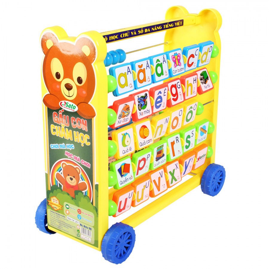 Bộ Học Chữ Và Số Tiếng Việt - Gấu Con Chăm Học SOTO 98