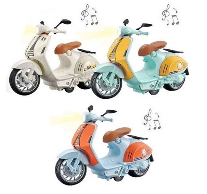 Xe Vespa Mô Hình Bánh Đà Có Âm Thanh Đèn 946