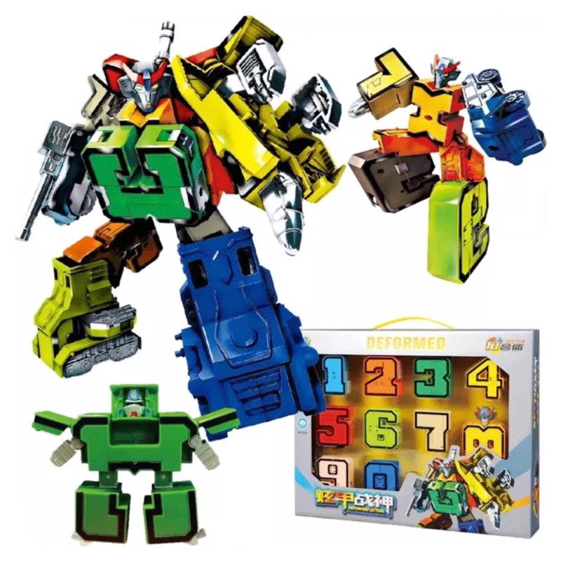 Hộp 10 Số Biến Hình Robot 788-74