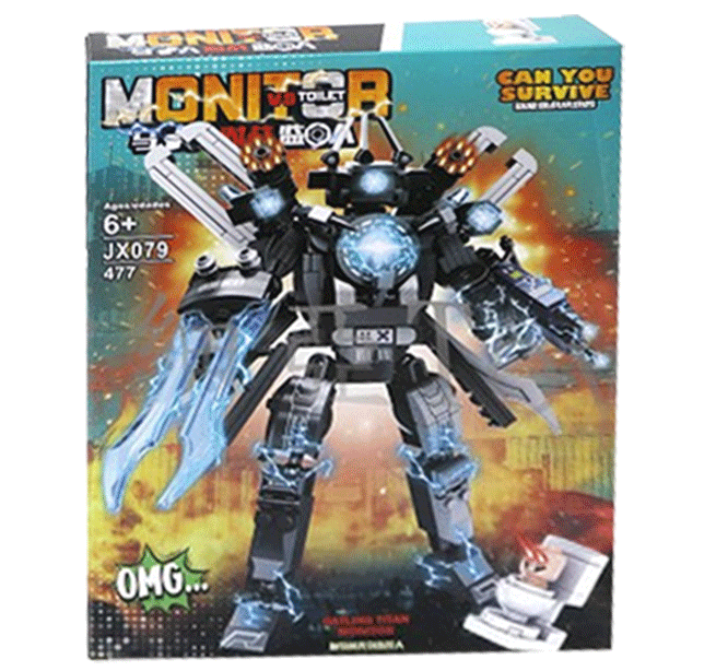 Lego Lắp Ráp Monitor vs Toilet Gatling Titan JX079