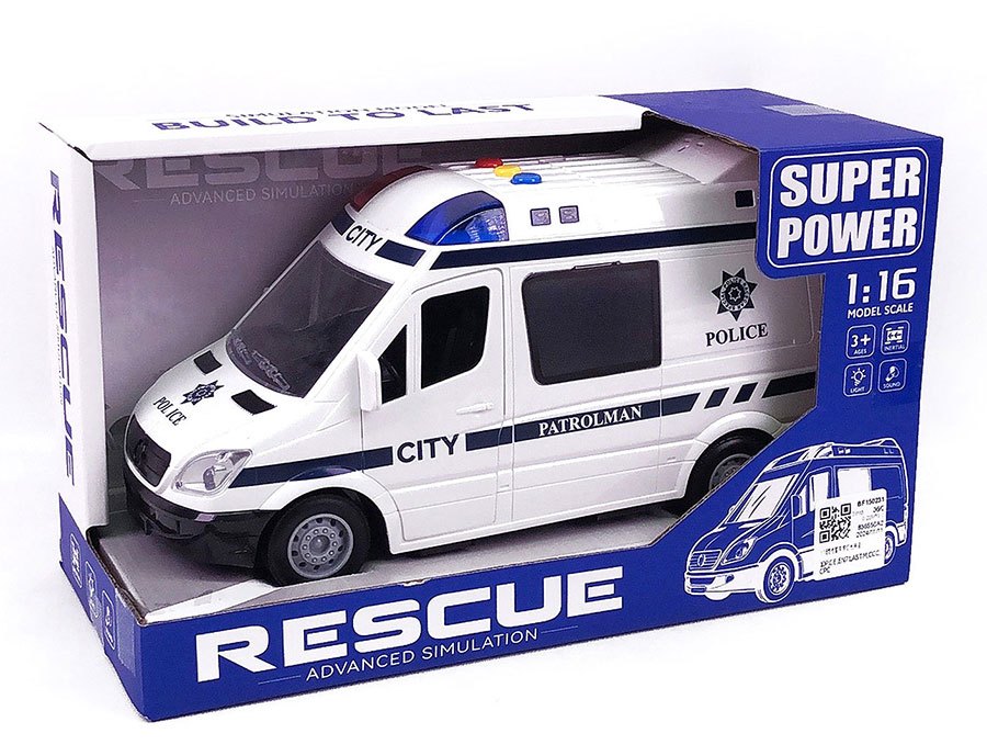 Xe Cảnh Sát Chạy Trớn Đèn Nhạc 8812B-1