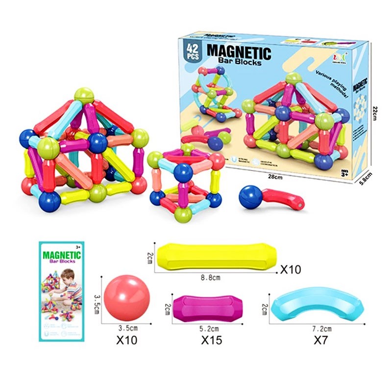 Hộp Lắp Ráp Nam Châm 42 Chi Tiết H03